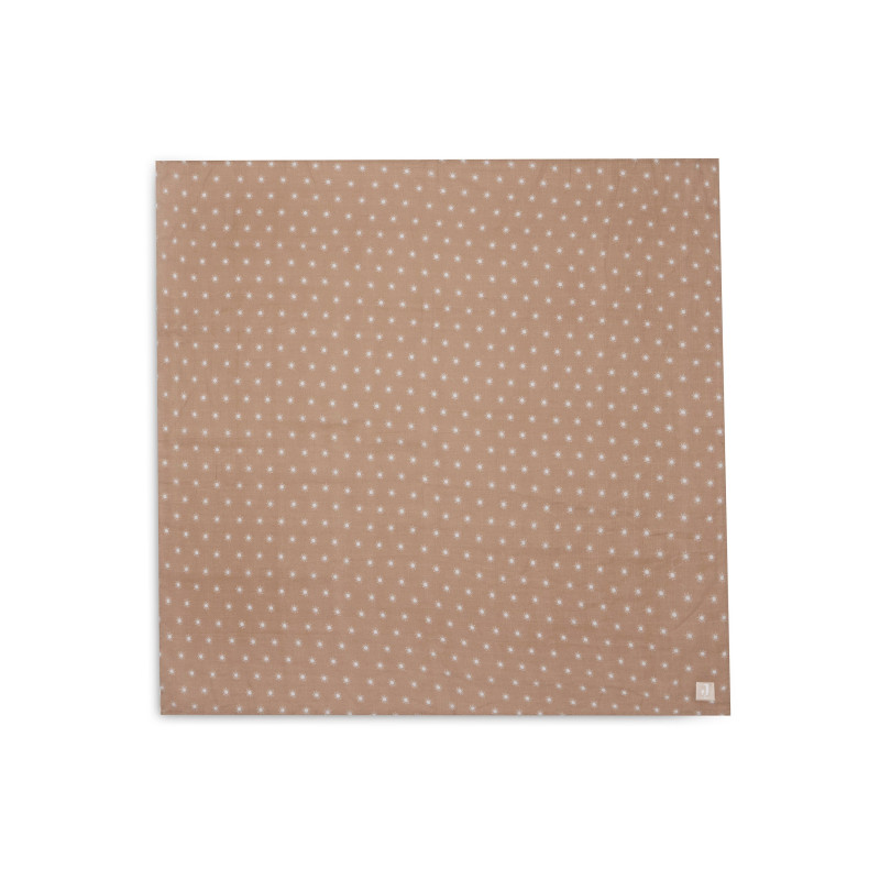Lange Gaze de Coton Large 115x115cm Sun - Biscuit - GOTS