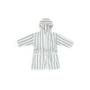 Peignoir Éponge 1-2 ans Stripe - Sea Green - GOTS Peignoir Éponge 1-2 ans Stripe - Sea Green - GOTS