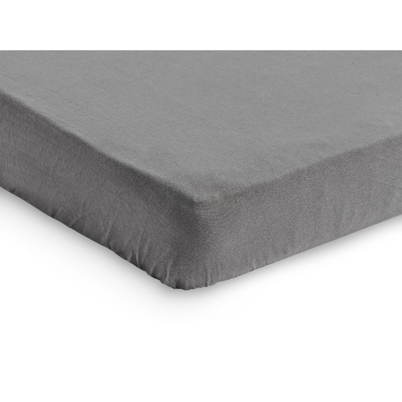 Drap-housse Jersey 60x120cm - Storm Grey