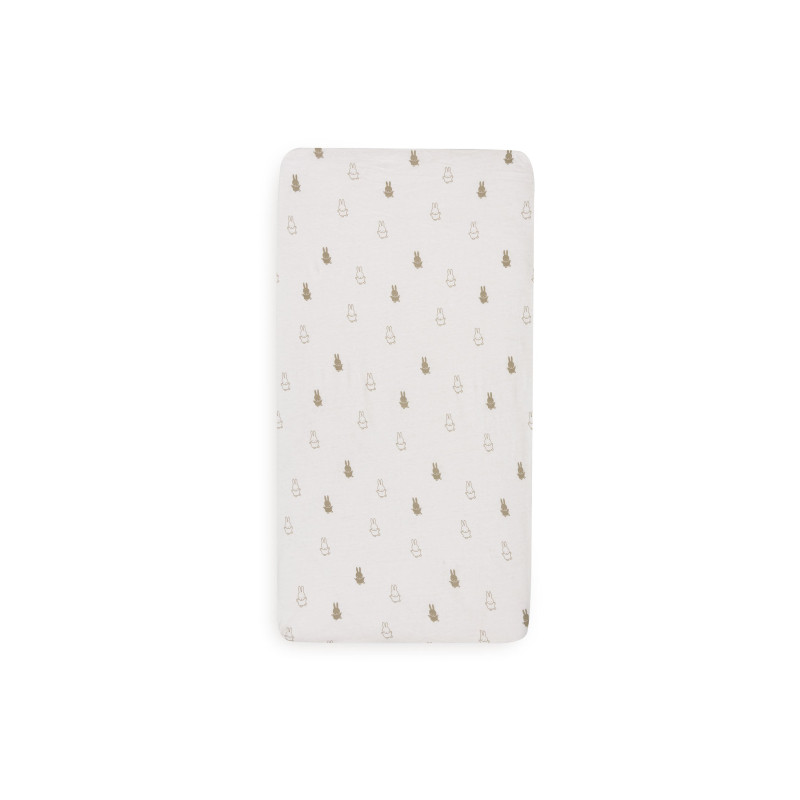 Drap-housse Jersey 40/50x80/90cm Happy Miffy - Olive Green
