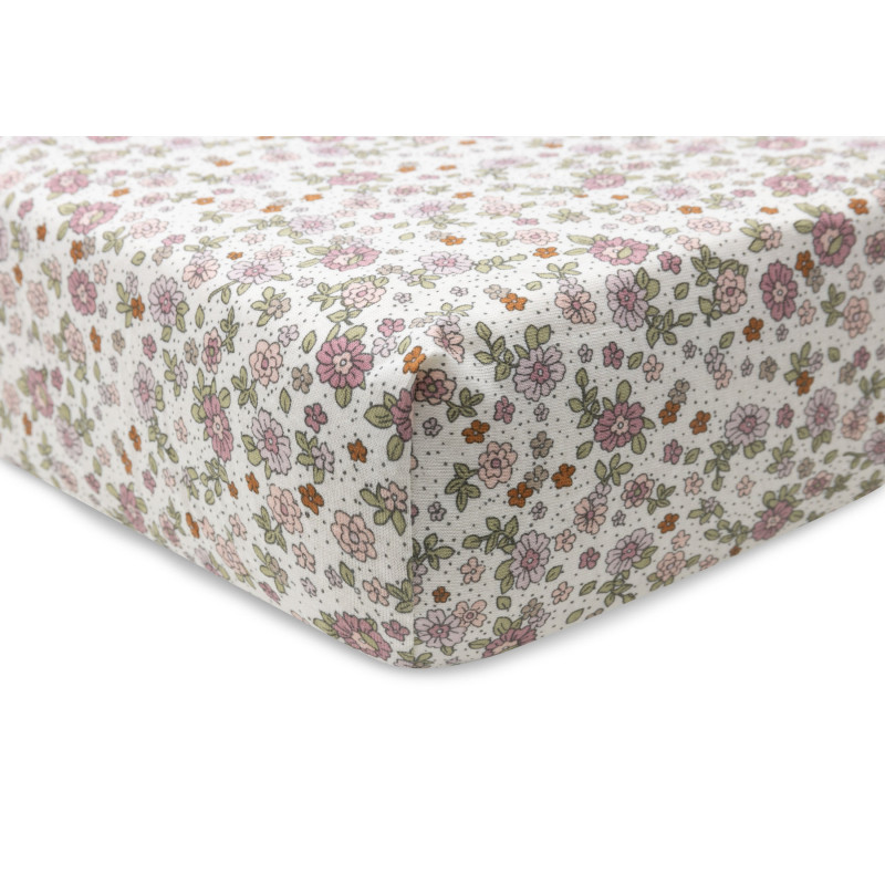 Drap-housse Jersey 40/50x80/90cm - Retro Flowers