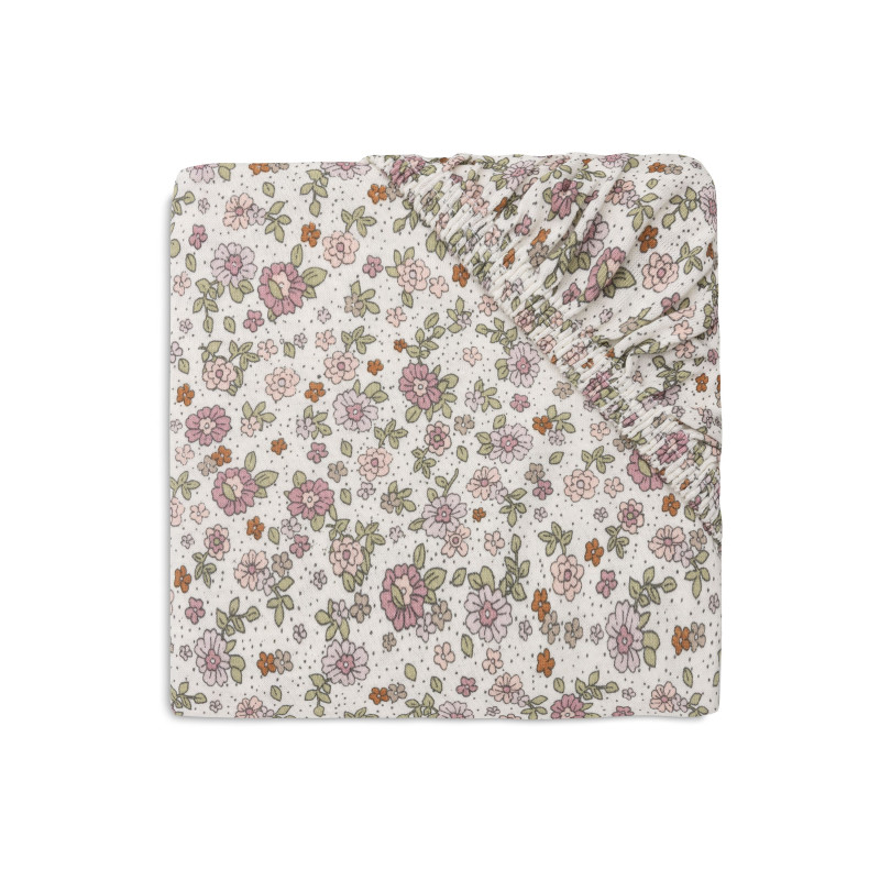 Drap-housse Jersey 40/50x80/90cm - Retro Flowers