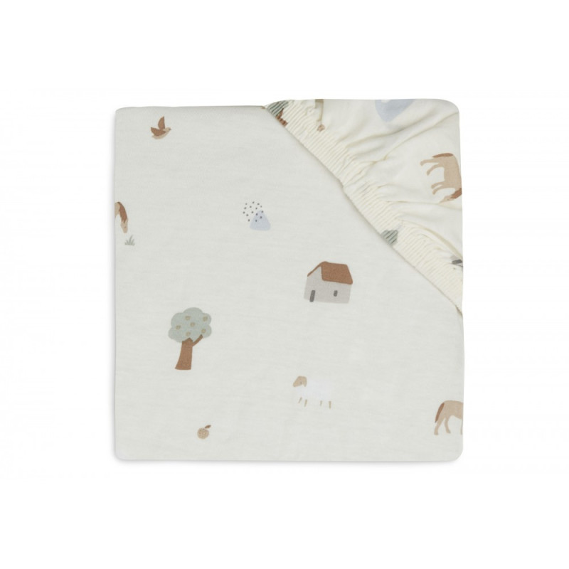 Drap-housse Jersey 40/50x80/90cm - Farm