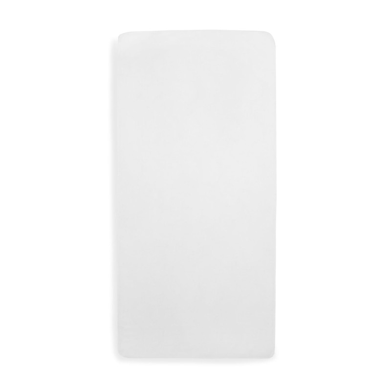 Drap-housse tissu coton 50x90cm - Blanc