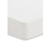 Drap-housse tissu coton 50x90cm - Blanc