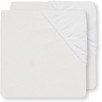 Drap-housse tissu Coton 40x90cm - Blanc Drap-housse tissu Coton 40x90cm - Blanc