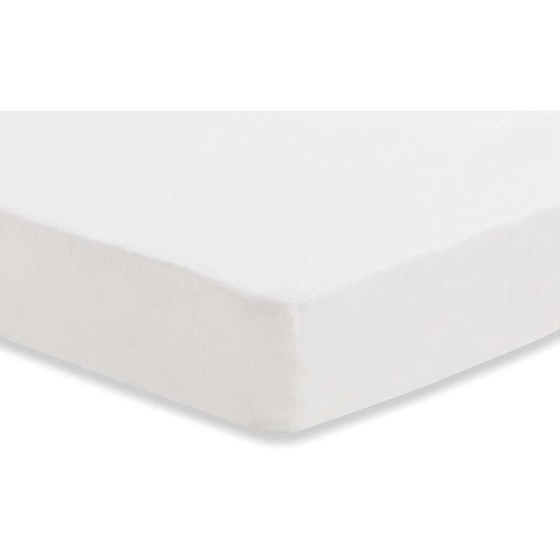 Drap-housse tissu Coton 40x90cm - Blanc