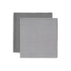 Lange Gaze de Bambou Coton Large 115x115cm - Storm Grey - 2 Unités Lange Gaze de Bambou Coton Large 115x115cm - Storm Grey - 2 Unités