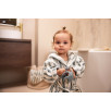 Peignoir Éponge 3-4 ans Stripe - Sea Green - GOTS Peignoir Éponge 3-4 ans Stripe - Sea Green - GOTS
