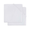 Drap-housse Molleton 60x120cm - Blanc - 2 Unités