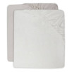 Drap-housse Jersey 60x120cm - Ivory/Nougat - 2 Unités