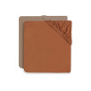 Drap-housse Jersey 60x120cm - Caramel/Biscuit - 2 Unités Drap-housse Jersey 60x120cm - Caramel/Biscuit - 2 Unités