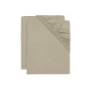 Drap-housse Jersey 40/50x80/90cm - Olive Green - 2 Unités Drap-housse Jersey 40/50x80/90cm - Olive Green - 2 Unités