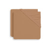 Drap-housse Jersey 40/50x80/90cm - Biscuit - 2 Unités