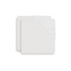 Drap-housse tissu Coton 40x80cm - Blanc - 2 Unités