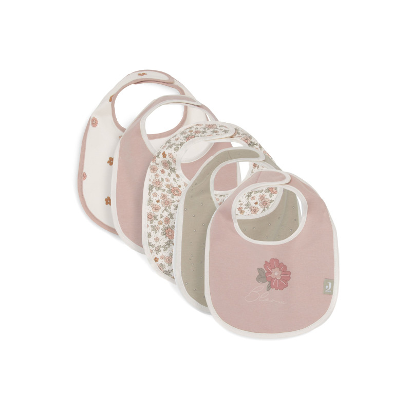 Bavoir Retro Flowers - 5 Unités