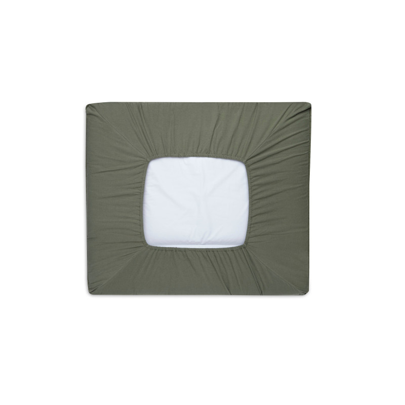 Housse matelas à Langer 75x85cm Pure Knit - Leaf Green - GOTS