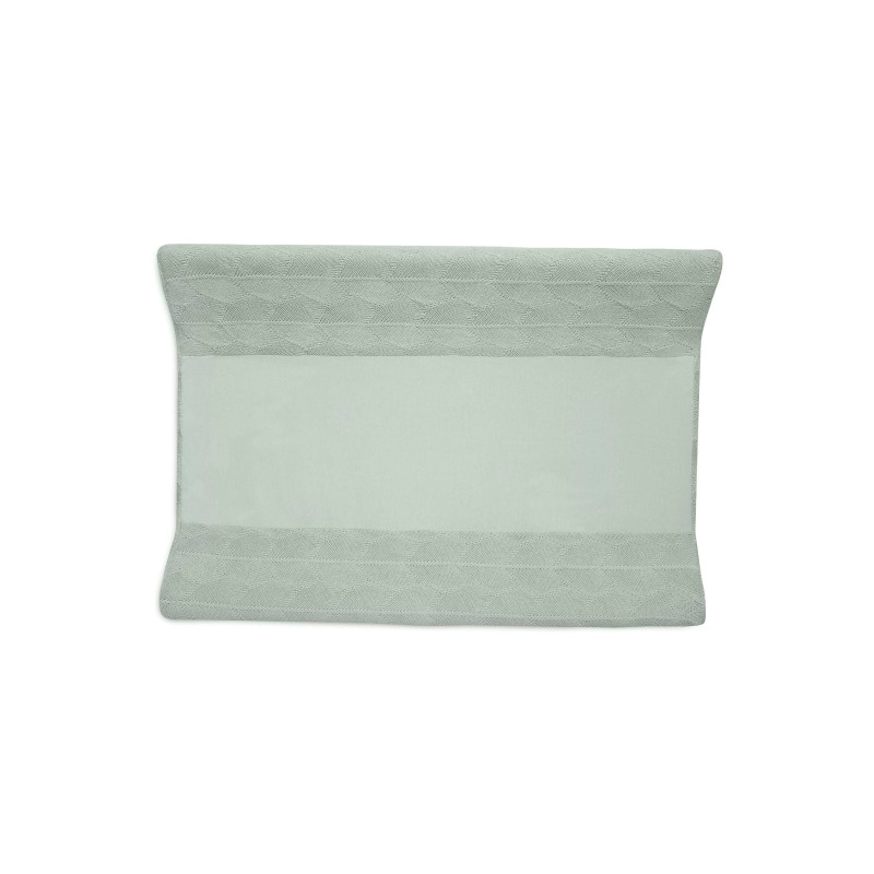 Housse matelas à Langer 50x70cm Shell Knit - Sea Foam - GOTS