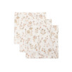 Serviette Gaze de Coton 31x31cm - Bloomy - 3 Unités Serviette Gaze de Coton 31x31cm - Bloomy - 3 Unités