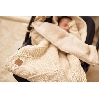 Nid d'Ange groupe 0+ 3/5 points Check Knit - Oatmeal