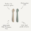 Lot de 2 cuillères silicone rose Lot de 2 cuillères silicone rose