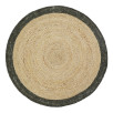 Tapis jute & laine Yhuki