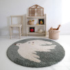 Tapis chambre enfant petit oiseau Bohemian Bird Aqua Tapis chambre enfant petit oiseau Bohemian Bird Aqua