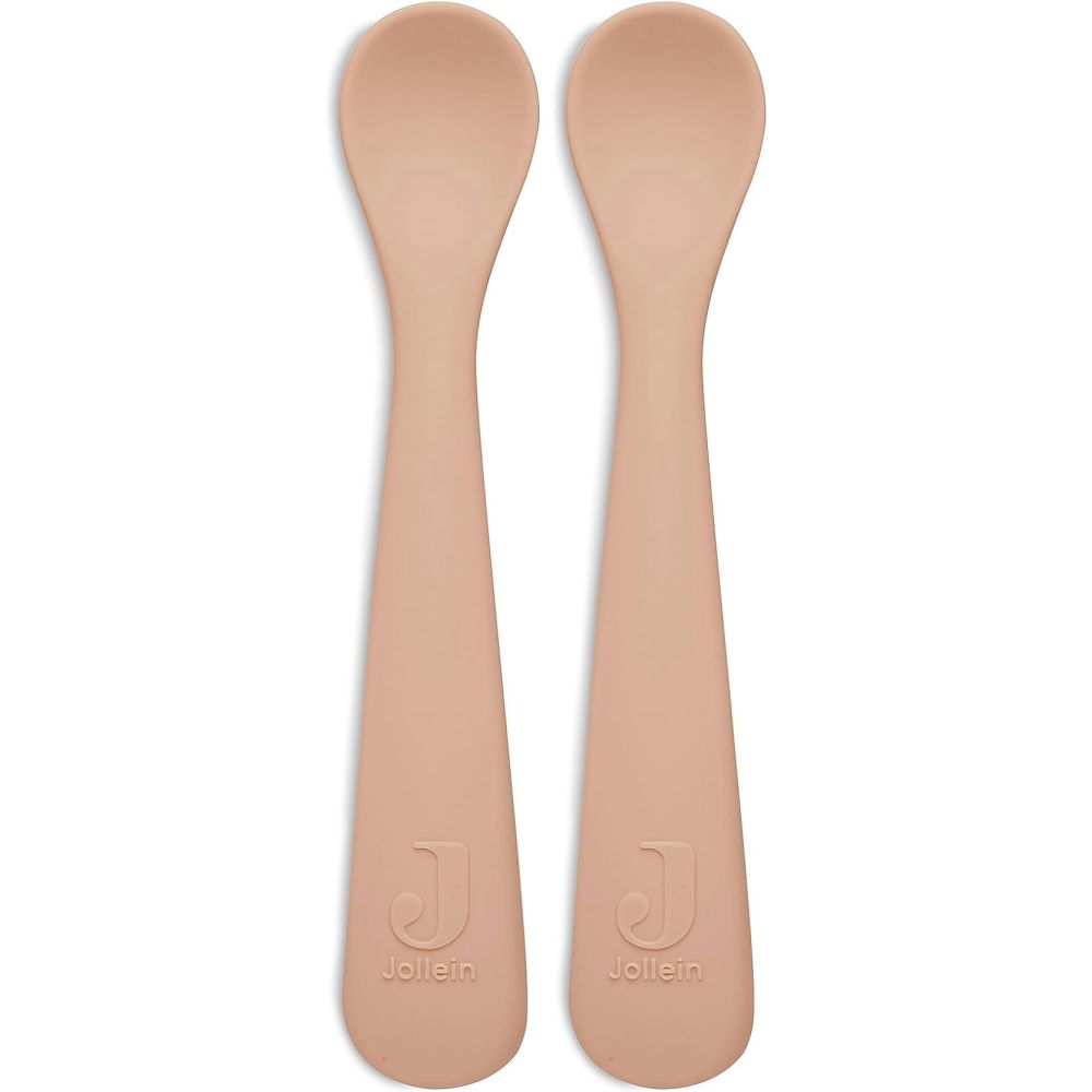 Cuillère souple Silicone Rose Pale (2pcs)