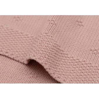 Couverture 100x150cm Cosy Knit - Wild Rose