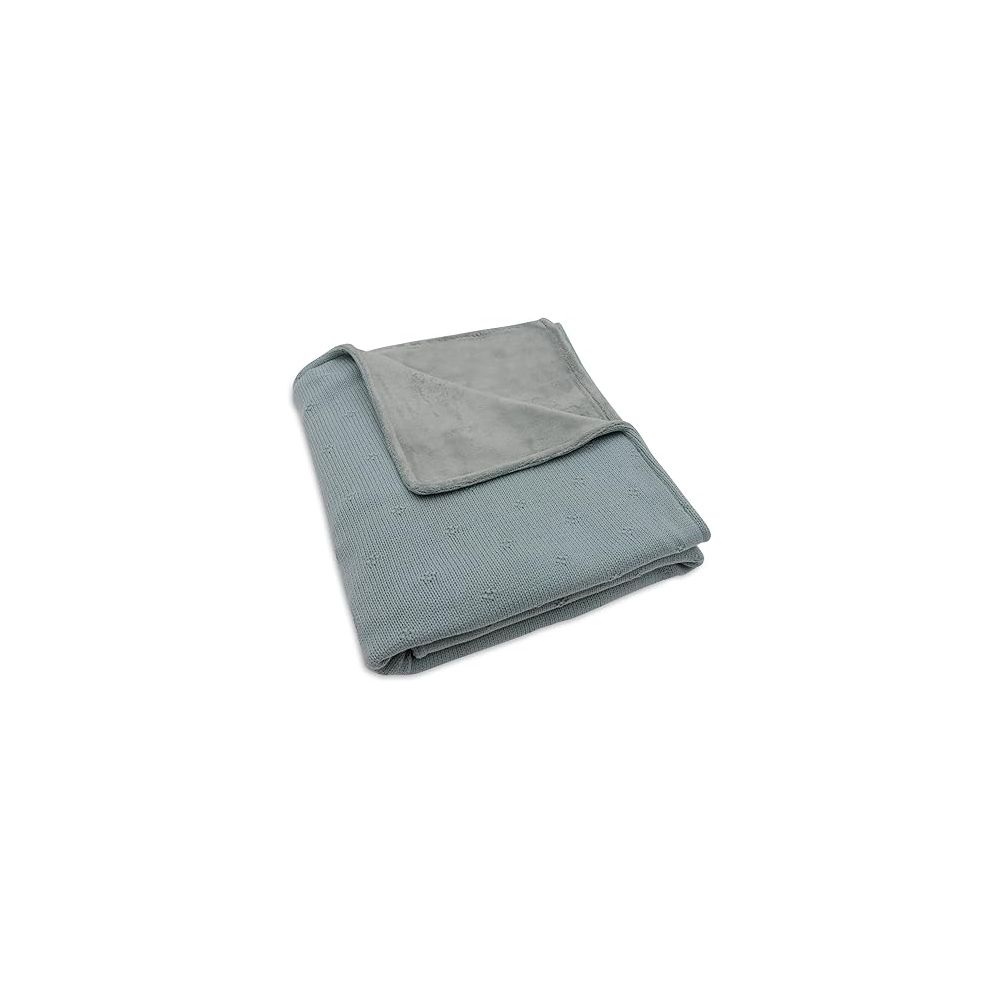 Couverture 100x150cm Cosy Knit - Sea Green/Velvet