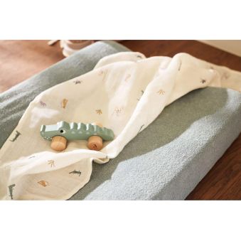 Housse matelas à langer Eponge 50x70cm - Sea Green - 2 Unités
