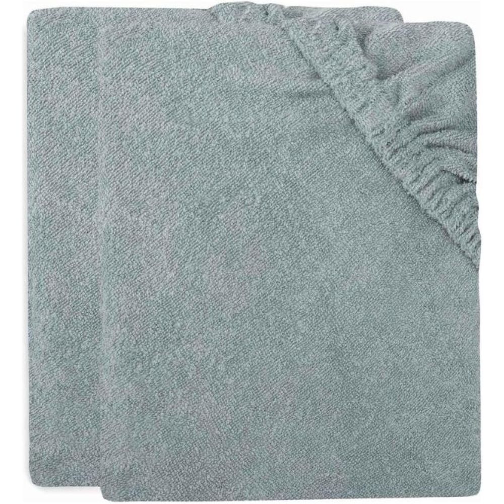 Housse matelas à langer Eponge 50x70cm - Sea Green - 2 Unités