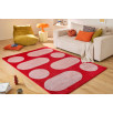Tapis salon retro Groovy rouge 200 X 280 cm Tapis salon retro Groovy rouge 200 X 280 cm
