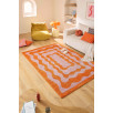 Tapis vintage Groovy Orange 200 X 280 cm Tapis vintage Groovy Orange 200 X 280 cm