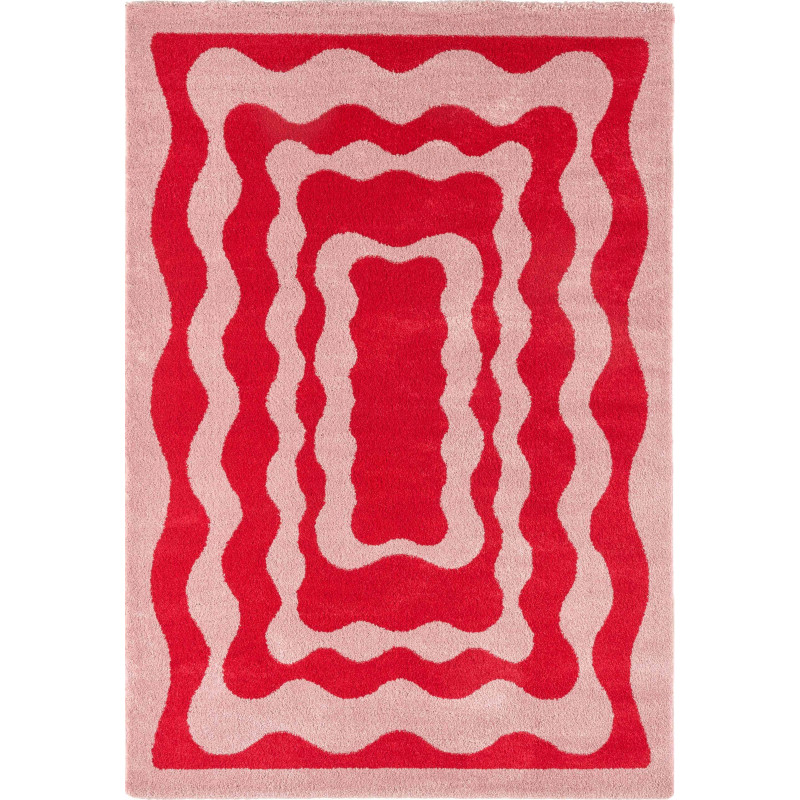 Tapis vintage Groovy Rouge 120 X 160 cm
