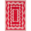 Tapis vintage Groovy Rouge 120 X 160 cm Tapis vintage Groovy Rouge 120 X 160 cm