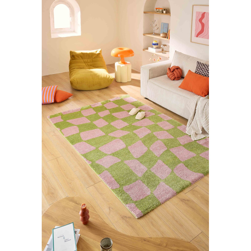 Tapis vintage Groovy Vert 200 X 280 cm