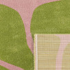Tapis salon vintage Groovy vert 160 X 230 cm Tapis salon vintage Groovy vert 160 X 230 cm