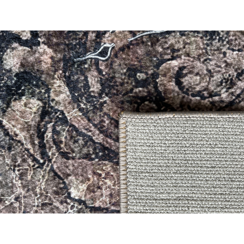 Tapis lavable en machine - Stampa - Motif Vintage - Doré 120 X 160 cm