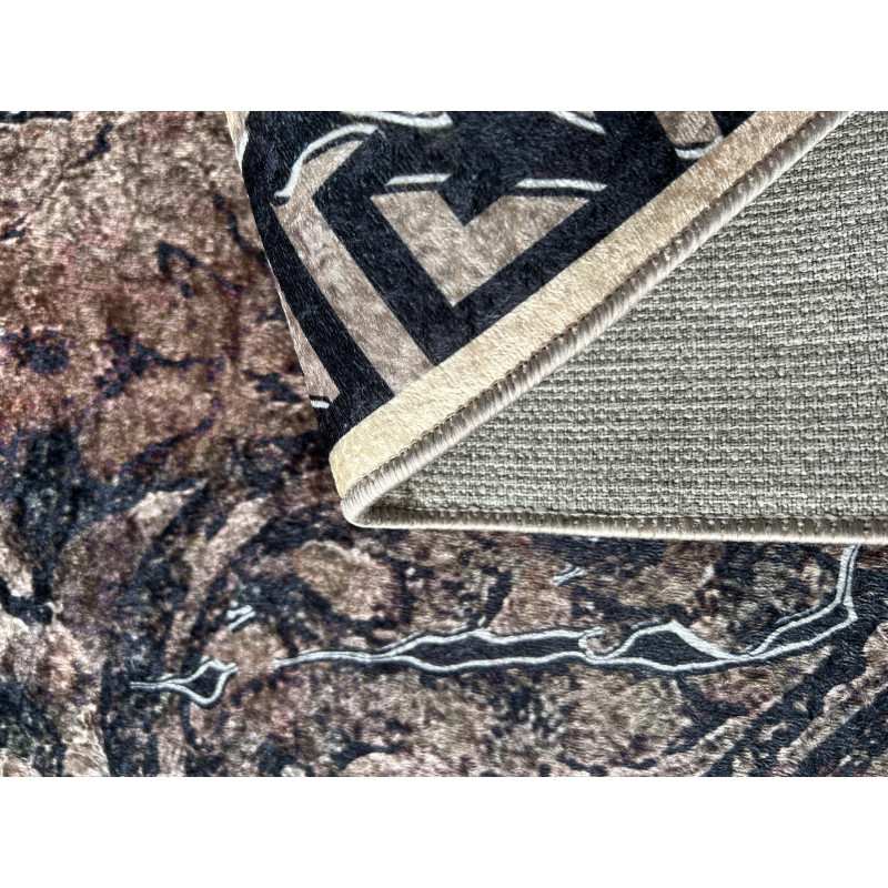 Tapis lavable en machine - Stampa - Motif Vintage - Doré 200 X 290 cm