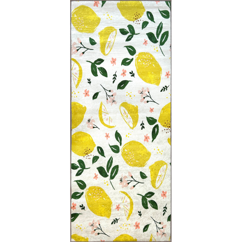 Tapis de cuisine lavable en machine - Stampa - Motif Citron 70 X 180 cm