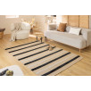 Tapis aspect jute - Palma - Motif zèbre - noir 120 X 160 cm Tapis aspect jute - Palma - Motif zèbre - noir 120 X 160 cm