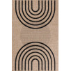 Tapis aspect jute - Palma - Motif géométrique 120 X 160 cm Tapis aspect jute - Palma - Motif géométrique 120 X 160 cm