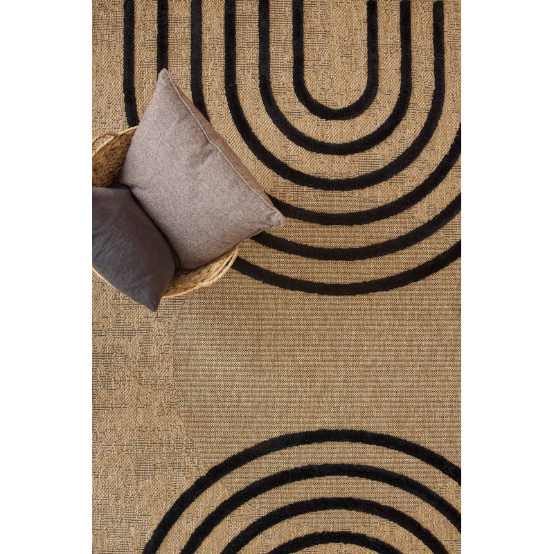 Tapis aspect jute - Palma - Motif géométrique 200 X 290 cm