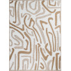 Tapis d'extérieur motifs abstrait beige 150 X 220 cm