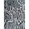 Tapis d'extérieur motifs abstrait noir 180 X 280 cm Tapis d'extérieur motifs abstrait noir 180 X 280 cm