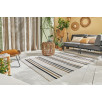 Tapis d'extérieur motifs rayures noir 180 X 280 cm Tapis d'extérieur motifs rayures noir 180 X 280 cm