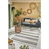 Tapis d'extérieur motifs rayures noir 180 X 280 cm Tapis d'extérieur motifs rayures noir 180 X 280 cm