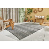 Tapis d'extérieur motif rayure dégradée gris 180 X 280 cm
