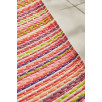 Tapis d'extérieur motif rayure dégradée rose 180 X 280 cm Tapis d'extérieur motif rayure dégradée rose 180 X 280 cm